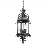 IMAGE OF Pamplona Hanging Lantern in Old Bronze Bulb Type: Incandescent