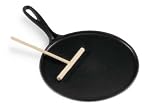 Le Creuset - Crêpière bretonne - Diam: 27 cm - Râteau - Noir - 20136270000460