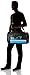Carolina Panthers Medium Striped Core Duffle Bag