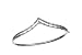 18ct White Gold Ladies 0.75ct Diamond Bangle