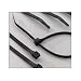 Boston Industrial UV 175 Tensile Strength 36 Inch Cable Ties, 50 Pack - Black