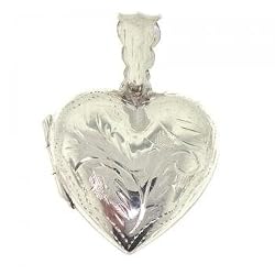 Dangling Locket Pendant Crafted in Solid 95 Sterling Silver