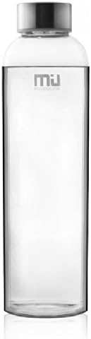 MIU COLOR® Stylish Portable Real Borosilicate Glass Water Bottle with Nylon Sleeve