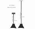 Universal Adjustable Speaker Stands with Vogel's 120 Base - 22" to 40" (Pair, Black)
