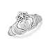 Large Oxidized Claddagh Ring