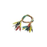 WOFALO 10PCSのダブルエンドのテストリードワニワニローチクリップワイヤー45センチメートル