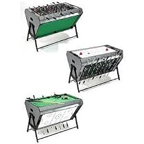 Tri-Sport Multi Games Table - Table Football, Air Hockey & Pool