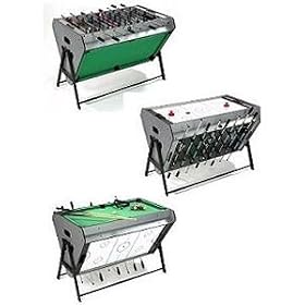 Tri-Sport Multi Games Table - Table Football, Air Hockey & Pool