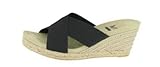 IMPO Evadale Women's Slide Wedge Black Sandal 10