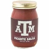 16 oz. Texas A and M Aggies Picante Salsa Set of 4 Jars by 