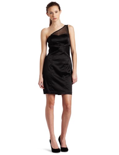 XOXO Juniors One Shoulder Dress, Black, 0/0