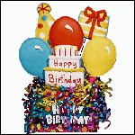 Birthday Cake Iced Cookie Bouquet - Bits and Pieces Gift Store