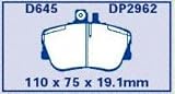 EBC Brake DP2962 Front Premium Organic Pads