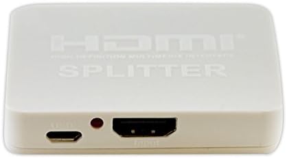 LB1 High Performance New HDMI Splitter Box for LG Electronics 60LB7100 60-Inch 1080p 240Hz 3D Smart LED TV Mini HDMI Splitter (1 input to 2 output) Support Full HD and 3D (Up to 1080P/60Hz) - White