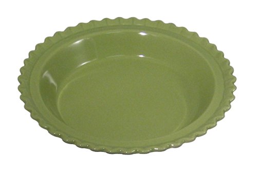 Chantal Ceramic Pie Dish Garden Green