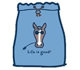 LIFE IS GOOD HORSE CINCH SACK - O/S - BLUE