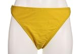 Shoshanna Yellow Triple O-Ring Bikini Bottom, X-Large