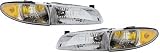 HEADLIGHT Right + Left RH+LH (Passenger+Driver) for PONTIAC Grand Prix (1997-2003), Lamp Assembly, 1997 1998 1999 2000 2001 2002 2003 97 98 99 00 01 02 03