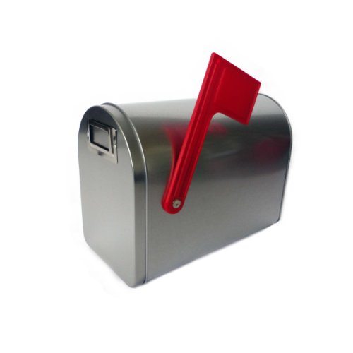 Hampton Art Wrap it Up Mailbox, Medium, Silver