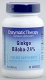 Enzymatic Therapy Ginkgo Biloba - 24% (Boosts short-term memory and mental alertness) 90 Capsules
