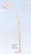 BEAUTIFUL MODERN DESIGN BRASSED FINISH FLOOR LAMP 90"H