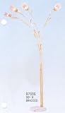 BEAUTIFUL MODERN DESIGN BRASSED FINISH FLOOR LAMP 90"H