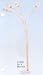 BEAUTIFUL MODERN DESIGN BRASSED FINISH FLOOR LAMP 90"H