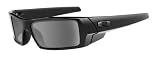 Oakley Gas Can Polorized Polished Black Grey Gradient Sunglasses by