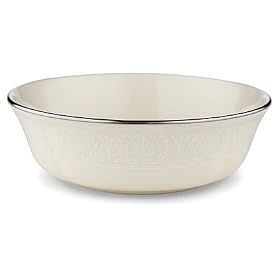 Lenox Courtyard Platinum Ivory China All Purpose Bowl by Lenox
