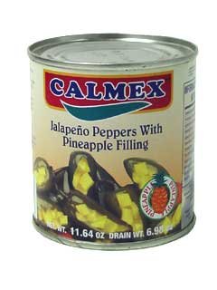 Calmex Jalapeno Peppers with Pineapple Filling, 11.6 oz by Calmex