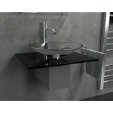 Klarglas Waschbecken / Waschtisch / Waschtisch Serie 60 / Alpenberger / M�bel aus Glas / Waschplatz / Waschtische f�r Ihr exklusives Badvon "Alpenberger"