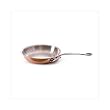 Mauviel Mheritage Collection Round Frying Pan, 10.2 Inch Diameter, Stainless Steel Handle