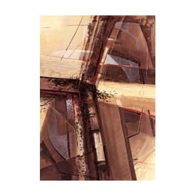 Toile 'Sich Trennende Formen - next level II' par Ewald Kuch - Taille de l'image L 70 cm x H 100 cm