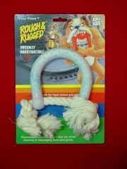 Horseshoe Dog Toy With Rope