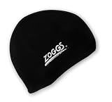 Zoggs Deluxe stretch Spandex swimming cap - (Colour: Black)
