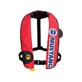 Mustang Deluxe Inflatable PFD with HIT (Auto-Hydrostatic) Bass Competition by