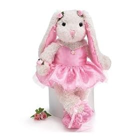  Whimsical 15 inch Ballerina/Ballet Bunny Plush Toy