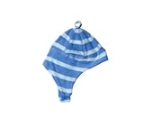312Yo7wOuaL. SL160  Under The Nile Organic Velour Ear Flap Hat, Aqua Stripe, 12 24 Months