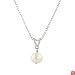 Sterling Silver 7-8mm Freshwater Cultured Pearl Pendant, 18