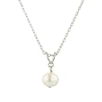 Sterling Silver 7-8mm Freshwater Cultured Pearl Pendant, 18