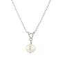 Sterling Silver Freshwater Cultured Pearl Pendant (7-8mm), 18"