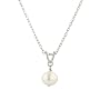 Sterling Silver 7-8mm Freshwater Cultured Pearl Pendant, 18"