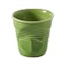 Revol Froisses Cappuccino Crumpled Tumbler, 6-1/4 oz Lime Green