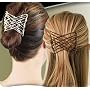 EZ Combs COMBO Hair Styling Bands As Seen On TV - Black & Silver Combo