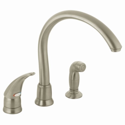 Moen 7730SL Monticello One-Handle High Arc Kitchen Faucet, Stainless (Not CA / VT Compliant)