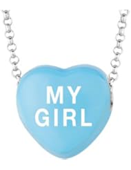 Sweethearts Enamel "My Girl" Heart on 16" Necklace Pendant with Gift Box