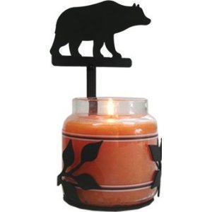 Bear Large Candle Jar Sconce
