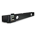 2.1 Home Cinema TV Theatre Surround Sound Speaker System Soundbar Sound Bar 50W with Subwoofer and iPod/iPhone 4 4S Radio Clock Dock Docking Station with Remote and Wall Mount