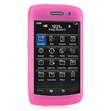 Silicone Skin Case for BlackBerry 9550 Storm 2 (Hot Pink)