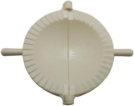 Generic Plastic White 3.64 Inches Kitchen Dumpling Press Large-capacity Pocket Empanada Press Ravioli Pierogi Dumpling Maker Dumpling Maker(Pack Of 3 )